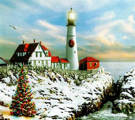 Winter Lighthouse Wallpapers Wallpaper Cave