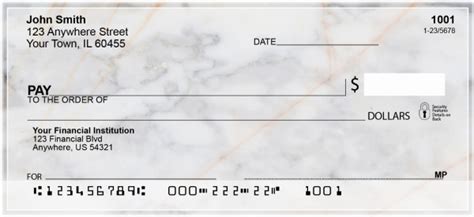 Marble Texture Personal Checks Carousel Checks