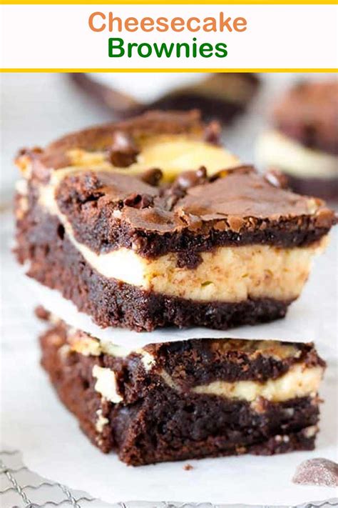 Place the butter and 1 1/3 cups of chocolate chips into a large bowl. Cheesecake Brownies