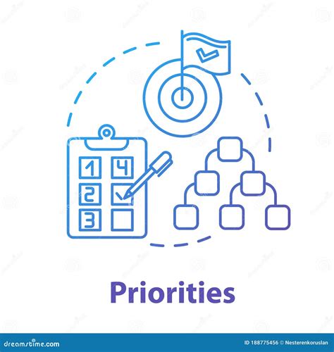 Priorities Concept Icon Urgent Project Self Building And Development