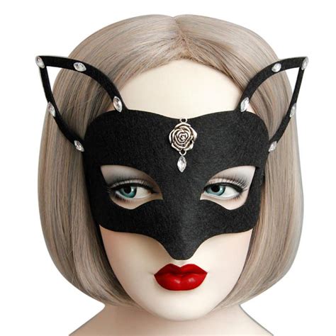 Halloween Black Women Sexy Elegant Eye Face Mask Sparklingselections