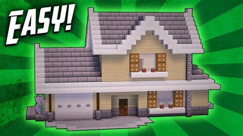 How to build a cool modern house tutorial. Minecraft: How To Build A Suburban House Tutorial ...