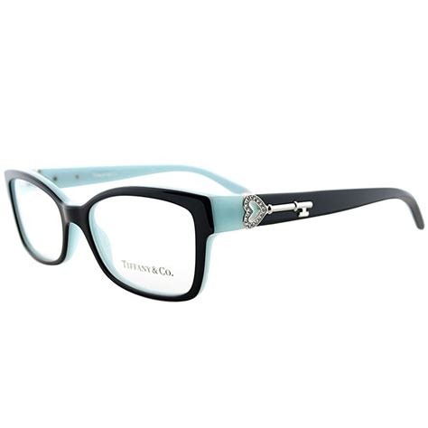 tiffany tf 2064b 8055 on tiffany blue 51 millimeter rectangle eyeglasses tiffany eyeglasses