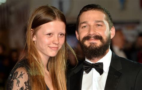 Shia Labeouf Girlfriend Mia Goth Engaged Sparkly Ring Seems To Say So