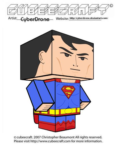 Cubeecraft Superman By Cyberdrone On Deviantart