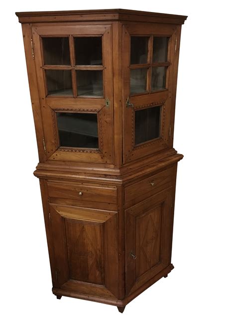 A wide variety of furniture corner cabinets options are available to you, such as appearance, specific use. Biedermeier Cherry Tree Glass Corner Cabinet from 1819 ...