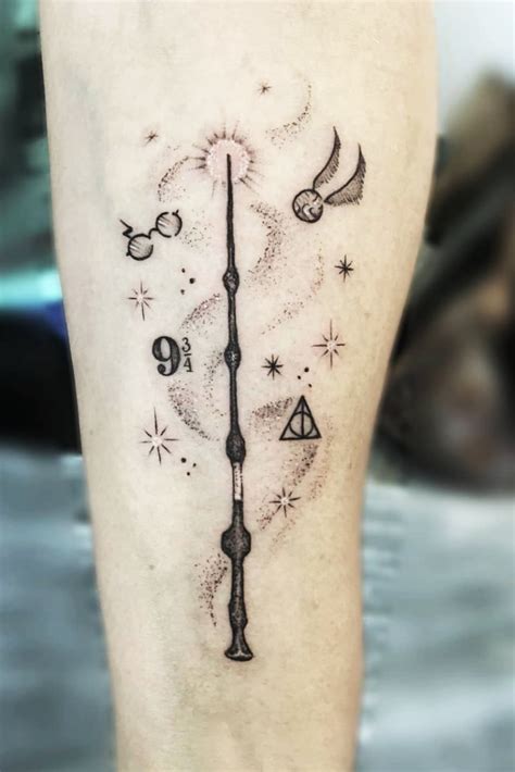 Expecto patronum tattoo design with deer. 23 Amazing Harry Potter tattoos you have to see! # ...