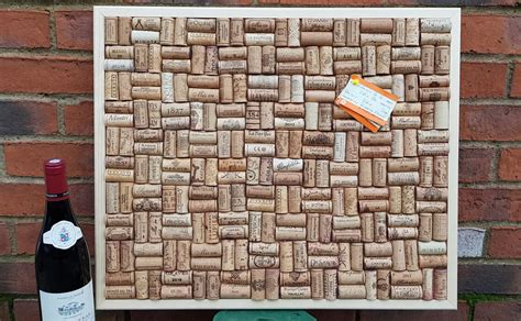 Cork Notice Pin Board Hand Crafted From Re Cycled Wine Corks Etsy