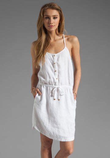 Simple White Linen Sundress Timeless Dresses Short Beach Dresses