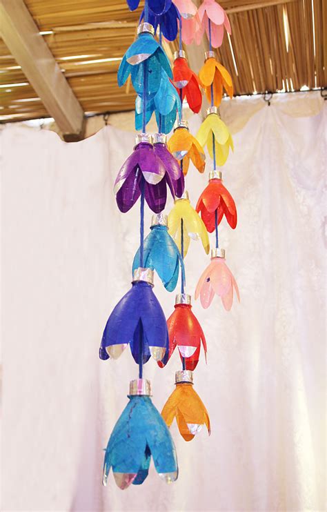 Recycled Plastic Bottle Flower Mobile Tutorial Creative Jewish Mom