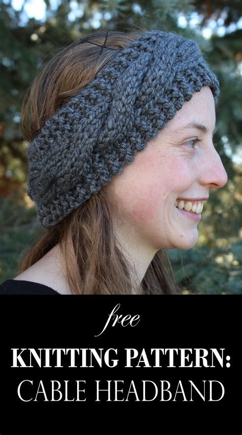 My Favorite Cable Headband Pattern By Snickerdoodle Knits Cable Knit