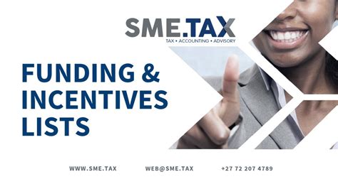 Sme Tax Funding Incentives