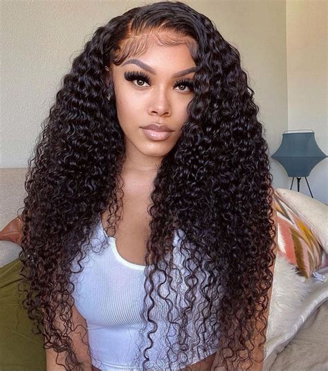 Undetectable Invisible Real Transparent Lace Deep Wave Lace Front Wig Megalookhair Front
