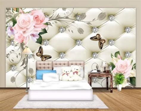 180 Gsm Waterproof 3d Pvc Bedroom Wallpaper For Home Decoration Use Roll Weight 00 Kilograms