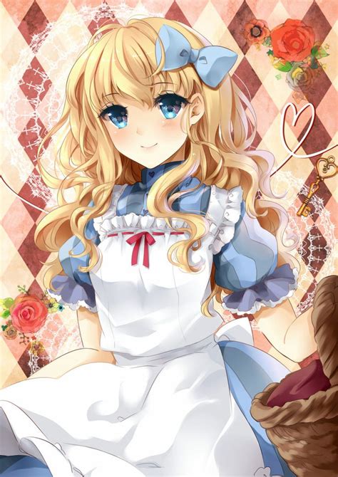 Anime Art Alice In Wonderland Alice Apron Hair