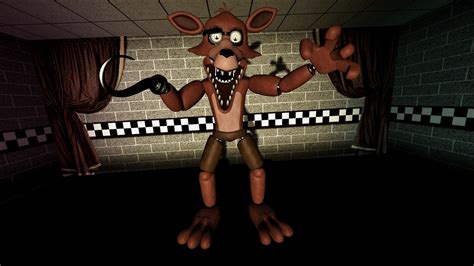 Fnaf Sfm Unwithered Foxy Jumpscare New Model Youtube