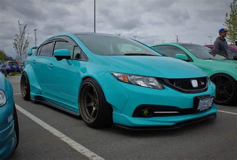 Widebody civic at the revscene spring meet 2017 #honda #civic #