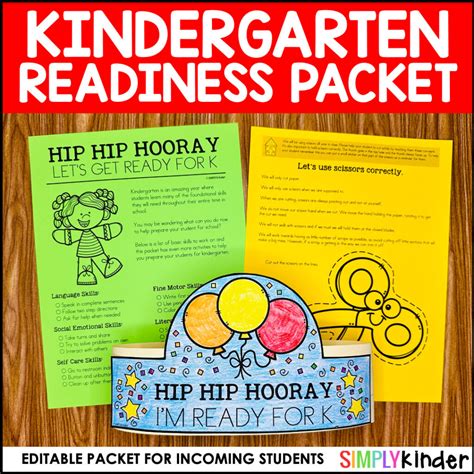 Editable Kindergarten Readiness Packet Summer Activities To Prepare