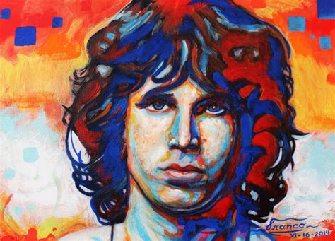 Jim Morrison Pop Art Acrylic Original Painting By Alexfrancoart