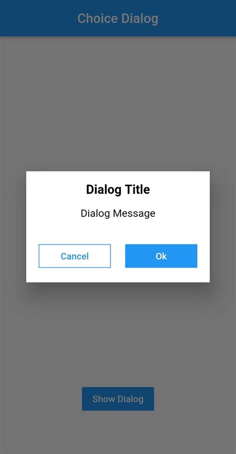 Dialogs Flutter Package