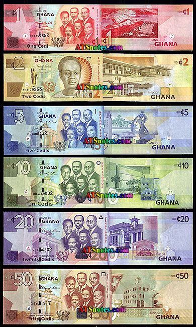 Ghana Banknotes Ghana Paper Money Catalog And Ghanese Currency