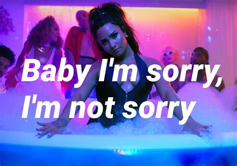 Sorry Not Sorry Demi Lovato Frases De Musicas Musica Frases
