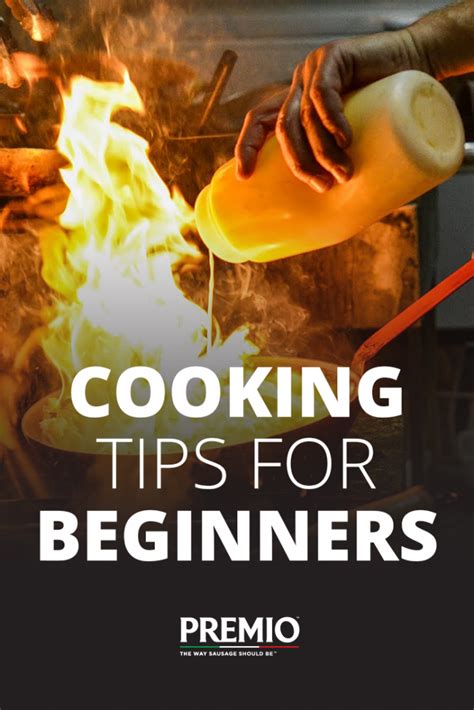 Cooking Tips For Beginners Premio Foods