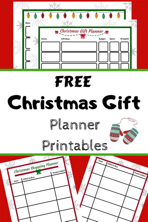 Get Organized With Christmas T Planner Printables