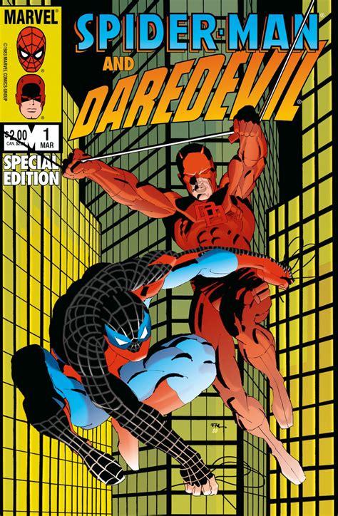Spider Man And Daredevil Special Edition No 1 Cover By Frank Miller