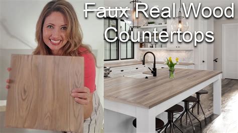How To Turn Formica Countertops Into A French Oak Wood Finish With