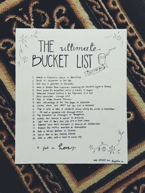 I Was Working On My Own Bucket List When I Came Across This Cute