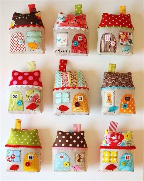 How To Make Cute Fabric House Ornaments Step By Step Diy Tutorial