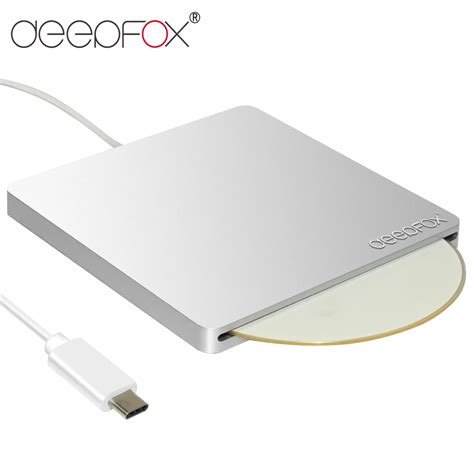 Deepfox USB 3 1 Type C External Slot In Load CD DVD RW Optical Drive