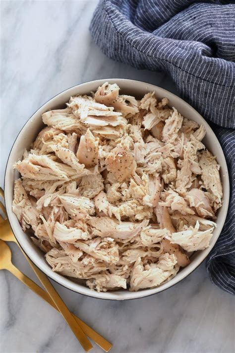 Easiest Shredded Chicken Recipe - Fit Foodie Finds