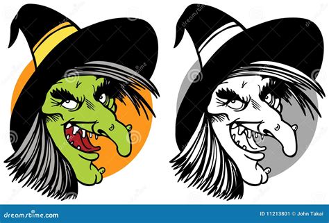 Cartoon Witches Face