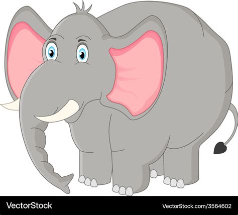 Cartoon Elephant Royalty Free Vector Image Vectorstock