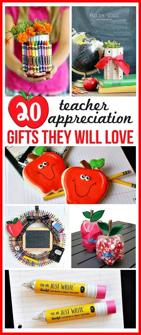20 Diy Teacher Appreciation Gifts They Will Love Easy Gifts For