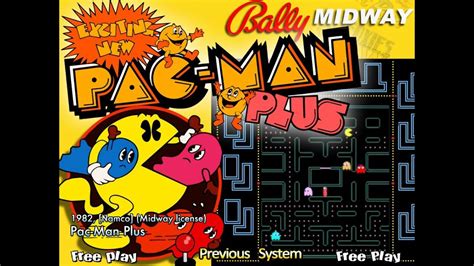 Pac Man Plus Arcade Game Play Youtube