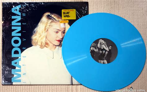 Madonna ‎ Interviews Vinyl 12 Unofficial Release Blue