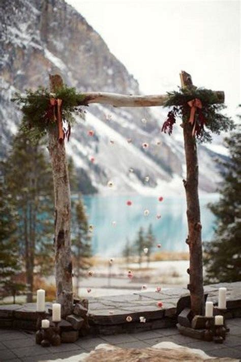 26 Winter Wedding Arches And Altars To Get Inspired Outdoor Wedding