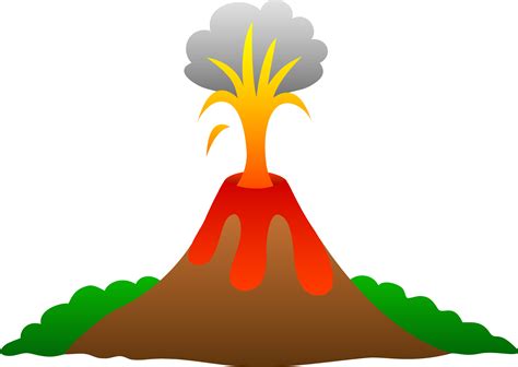Desenho De Vulcão Em Erupção Ictedu