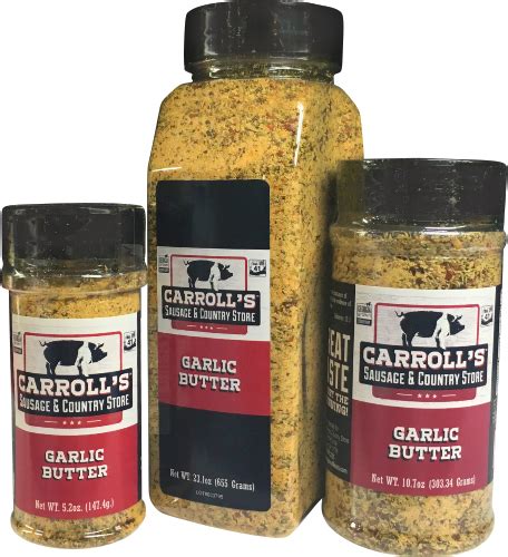Garlic Butter Seasoning Carrolls Sausage And Country Store