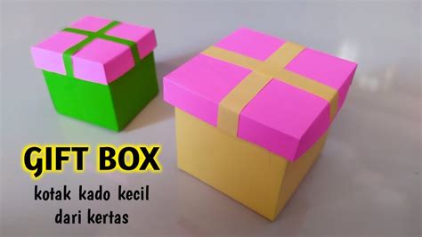 Cara Membuat Kotak Kado Mini Diy Kotak Perhiasan Origami Kotak Kado Simple Youtube