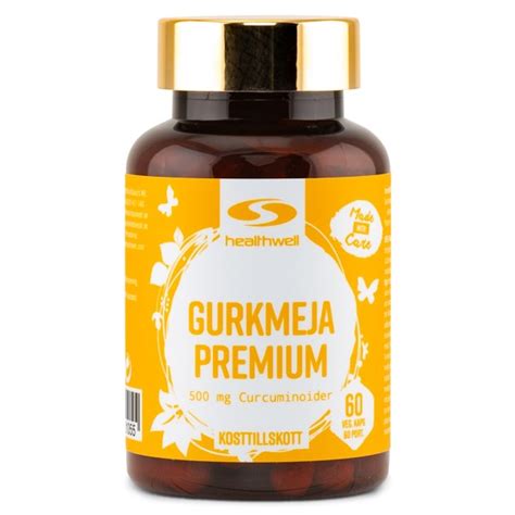 K P Gurkmeja Premium H Gdoserad Curcumin Svenskt Kosttillskott