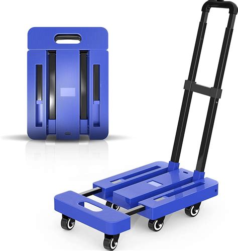 Buy Xxssier Folding Hand Truck Luggage Cart With 6 Wheels Upgrade