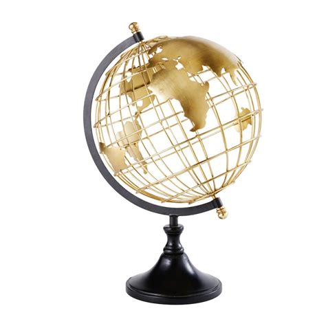 Globe Terrestre Deco Et Lumineux Mappemonde Globe Globe Gold Globe