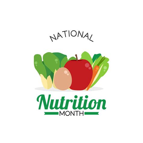 National Nutrition Month Vector Illustration 5481824 Vector Art At Vecteezy