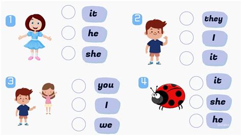 I You We They He She It Grammar Pronouns Games Exercises Youtube