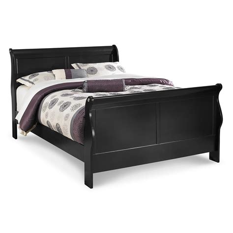 Neo Classic Queen Bed Black American Signature Furniture