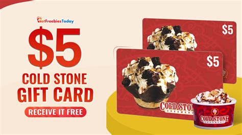 Free Gift Card Printable Cold Stone Creamery
